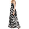 LA LEELA Women's Tube Dress Party Top Smocked One Size Kohl Zig Zag - 3 of 4