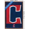 Trends International MLB Cleveland Guardians - Logo 25 Framed Wall Poster Prints - 3 of 4