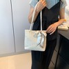 Anna-Kaci Women's Straw Woven Tote Bag with Bow Accent - Lightweight Summer Casual Shoulder Bag - 2 of 4