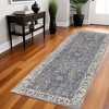 Ivory Charcoal And Brick Red Oriental Area Rug - 2 of 4