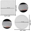 JDICTION 8-Pack Thick 4" Silicone Coaster Mold Set - 4 Round & 4 Square Resin Casting Molds - 3 of 4