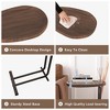 MAYEERTY C-Shaped Side Table, Wood End Table with Metal Frame Slide for Bedroom Living Room - 4 of 4