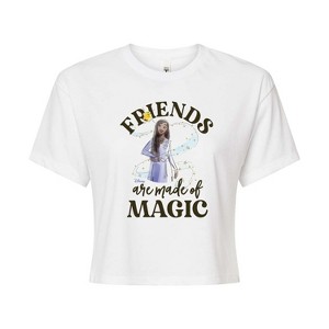 Women's - Disney - Friends Are Made Of Magic Cropped Graphic T-Shirt - 1 of 4