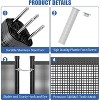 Temporary Pool Safety Fence – No-Drill Plastic Mesh Barrier for Inground/Above Ground Pools, Removable with Stainless Steel Legs - 2 of 4