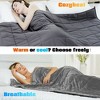 Costway Home Weighted Blanket Crystal Velvet Fabric w/Glass Beads 60''x 80'' Grey - 3 of 4