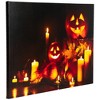 Northlight LED Lighted Jack-O-Lanterns and Candles Halloween Canvas Wall Art - 15.75" x 23.5" - 3 of 4