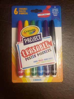 Crayola 6ct Project Erasable Poster Markers : Target