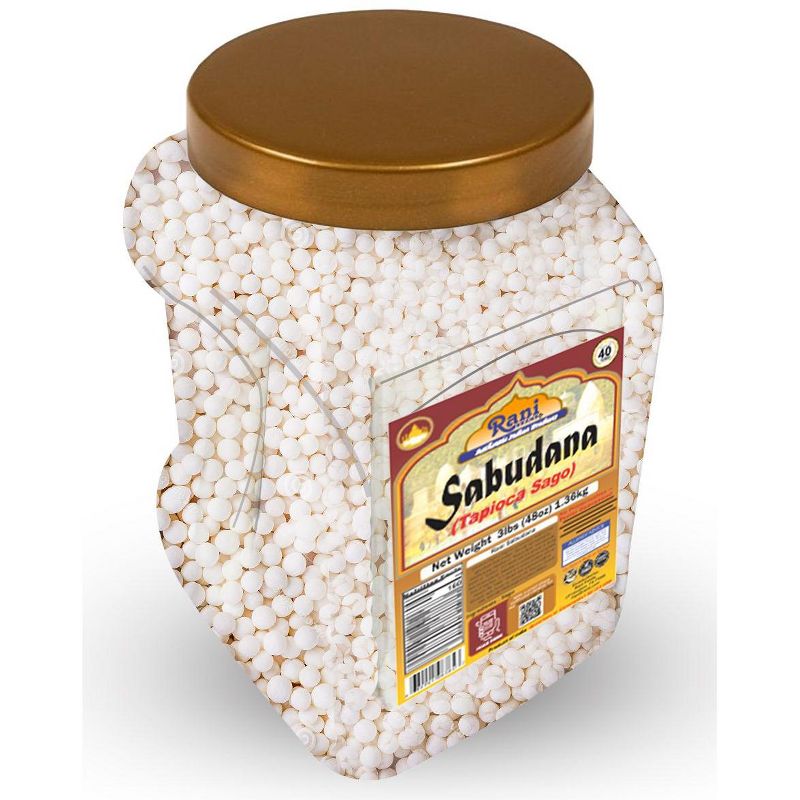 Sabudana (Tapioca / Sago) Pearls - 48oz (3lbs) 1.36kg - Rani Brand Authentic Indian Products, 4 of 5