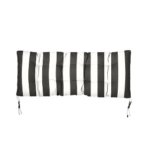 48" x 19" x 3" Sunbrella Canvas Outdoor Tufted Bench Cushion - Sorra Home - 1 of 3
