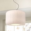 Possini Euro Design Jaime 23 3/4" Modern Pendant Chandelier Ceiling Light Fixture Dining Room Over Table Kitchen Island Drum Matte Black and White - 2 of 4