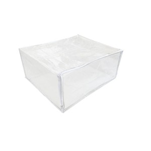 J&V TEXTILES Set of 5 25''x21''x11'' Vinyl Zippered Storage Bags Clear - 1 of 4