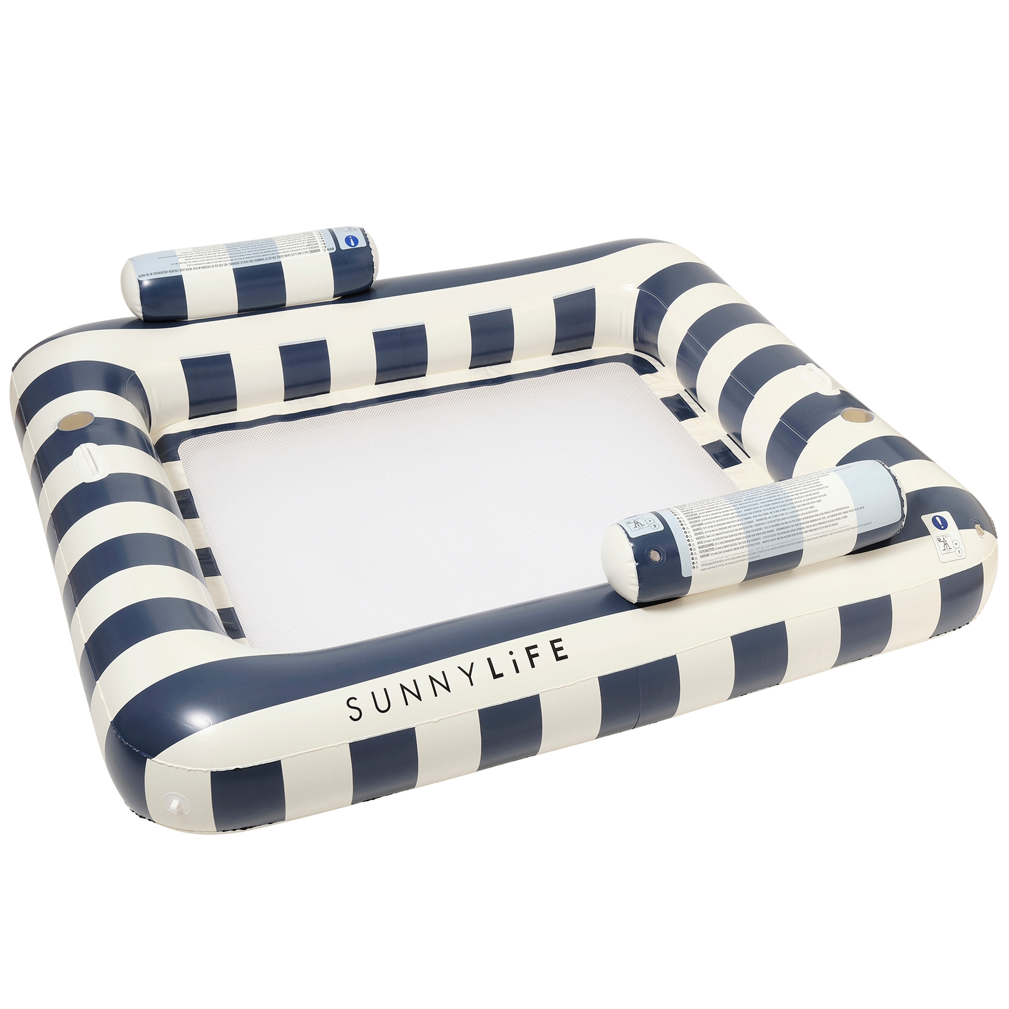 Sunnylife: Luxe Twin Hammock Float - Le Weekend Navy Stripe - 2 Person