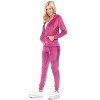 Women's 2 Piece Velour Tracksuit Set - White Mark - 3 of 4