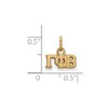 Black Bow Jewelry 14k Yellow Gold Plated Sterling Silver Gamma Phi Beta Greek Life Extra Small Pendant - 2 of 3