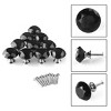 Unique Bargains Diamond Shaped Crystal Glass Drawer Handle Cabinet Knobs - 3 of 4