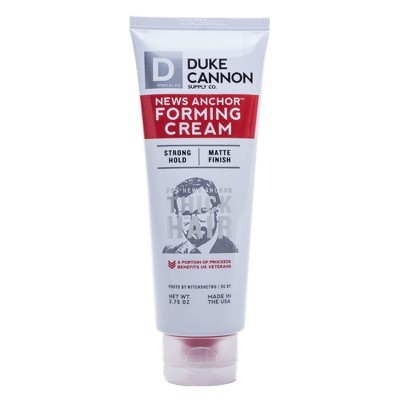 Duke Cannon News Anchor Forming Cream Textured Hold Natural Matte Finish - 3.75oz