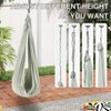 Sensory Swing for Kids & Adults, Double-Layer Therapy Hammock with 360° Swivel, Holds 300lbs, Indoor & Outdoor, Pea Green  (59.1 inx55.1 in) - 4 of 4