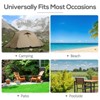 TiramisuBest 2-Piece Zero Gravity Rocking Chair Set with Pillow, Cup & Phone Holder, Foldable Recliner for Outdoor (Brown) - 4 of 4