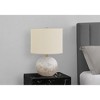 Monarch Specialties Lighting 20inchH Table Lamp Grey Concrete Ivory / Cream Shade Contemporary - 2 of 4