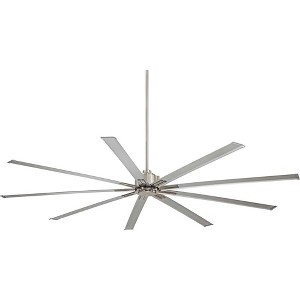 72" Minka Aire Modern Indoor Ceiling Fan with Remote Control Brushed Nickel for Living Room Kitchen Bedroom Family Dining House - 1 of 4