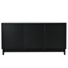 Rattan Storage Cabinet with Doors, Freestanding Accent Cabinet Modern Rattan Buffet Cabinet with Adjustable Shelves Rattan - 3 of 4