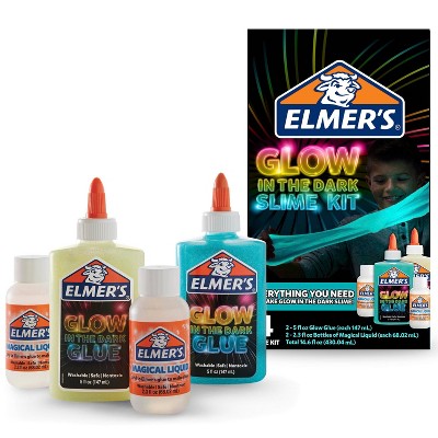 Elmer's 4pk Glow in the Dark Slime Kit