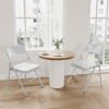 2/4 Pack Folding Chairs,  Portable & Stackable Seat with Metal Frame, Portable Heavy Duty Foldable Chairs for Office, Party, Dining Room - 3 of 4
