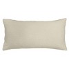 Edie@Home 15"x30" Oversized Colorblock Faux Shearling Racing Striped Lumbar Pillow: Feather-Filled, Indoor Use, Hidden Zipper - 2 of 4
