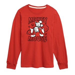 Boys' - Disney - Mickey Mouse Classic Sketch Long Sleeve Graphic T-Shirt - 1 of 4