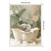Amanti Art Elephant Bath Joy by Niky Rahner Framed Canvas Wall Art - 3 of 4