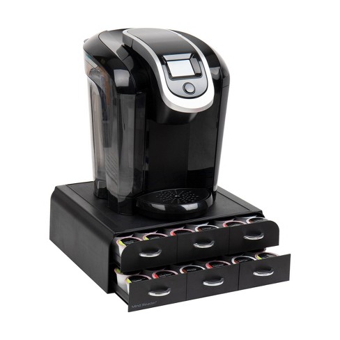 Mind Reader Wall Mount Single Serve Pod Organizer 20 Pod Capacity Magnetic Or Adhesive, Black WMNT-BLK - The Home Depot