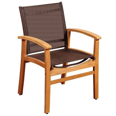 Fortuna Teak Wood Patio Dining Chair - International Home Miami