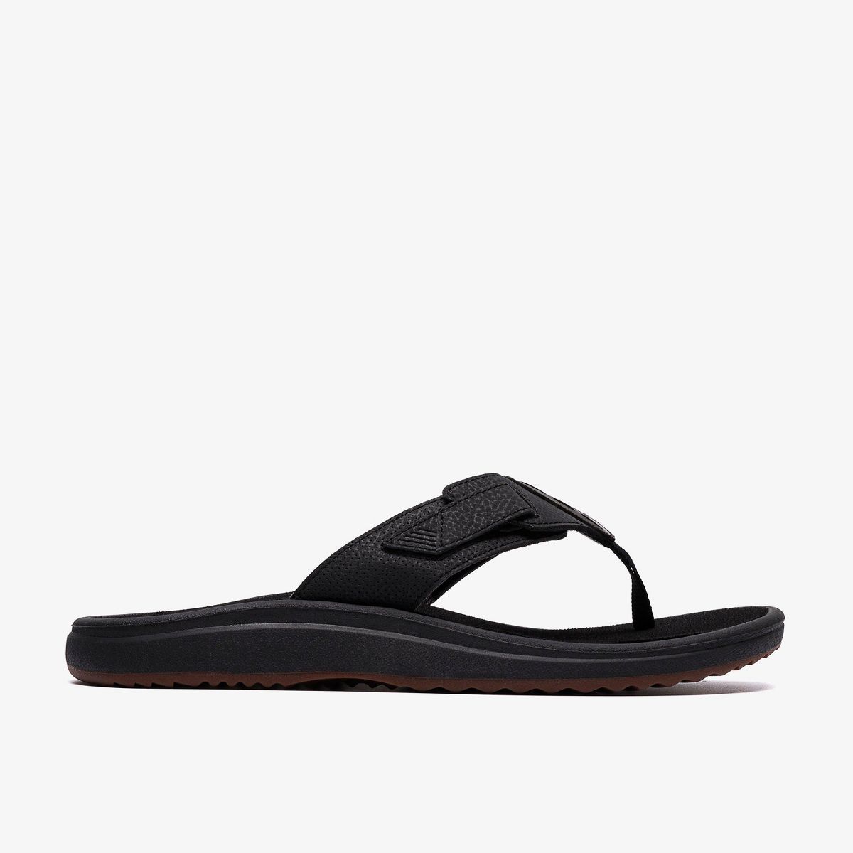 Clarks Mens Men's Breeze Flip Flops Black Sandals