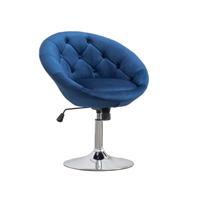 Vynxaria Noas Velvet Upholstered Tufted Back Swivel Accent Chair ¨C Stylish Comfort