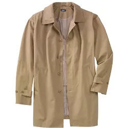 KingSize Men's Big & Tall Wool-Blend Long Overcoat Coat 
