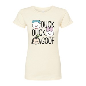 Women's - Disney - Duck Duck Goof Juniors Fitted Graphic T-Shirt - 1 of 3