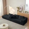 TiramisuBest 104 Inch Cloud Sectional Couch Chenille L Shape Chaise Deep Seat Modular Sofa Vacuum Compressed 5 Pillow Wrinkle Free - 4 of 4