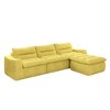 116.26" Modern Modular L-Shaped Beanbag Floor Sectional Sofa, No Assembly - 4 of 4