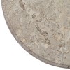 vidaXL Table Top Gray Ø19.7"x1" Marble - 4 of 4