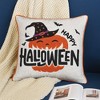 DSVIMOY Support Pillow Happy Halloween Pumpkin Witch Throw Pillow for Halloween Decor, Multicolored, 17"*17"*10" - 2 of 4