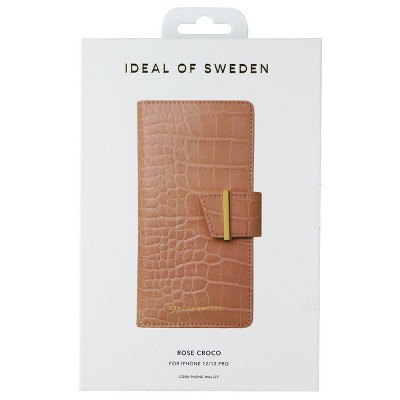 iDeal of Sweden Phone Wallet Case for Apple iPhone 12 and 12 Pro - Rose Croco