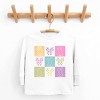Simply Sage Market Checkered Bunny Outline Coquette Toddler Long Sleeve Tee - 2 of 4
