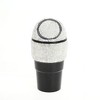 Unique Bargains Car Trash Can Portable Front Seats Trash Bin White 1 Pc 3.9" Length 2.8" Width 8.3" Height ABS Rhinestones - 3 of 4