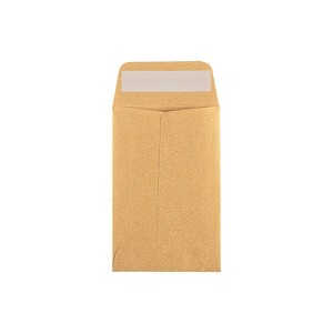 LUX #4 Coin Envelopes (3 x 4 1/2) - Gold Metallic 50/Pack 80lb. Gold Metallic (4CO-07-50) - 1 of 4