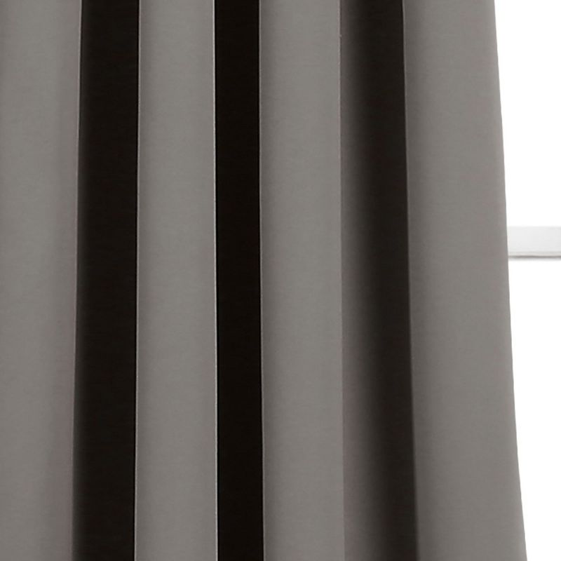Lush Décor Insulated Grommet Blackout Window Curtain Panels Dark Gray 52X45 Set, 3 of 5