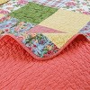 Checkered Pattern 3-Piece Comforter Set, Queen Size – Includes 1 Soft Lightweight Comforter and 2 Matching Pillowcases, Modern Bedding - 4 of 4