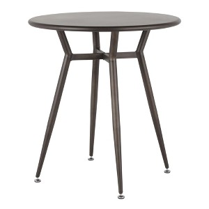 NicBex Round Dining Table 27.75" Industrial Round Dinette Table with Metal Frame for Kitchen, Dining Room - 1 of 3