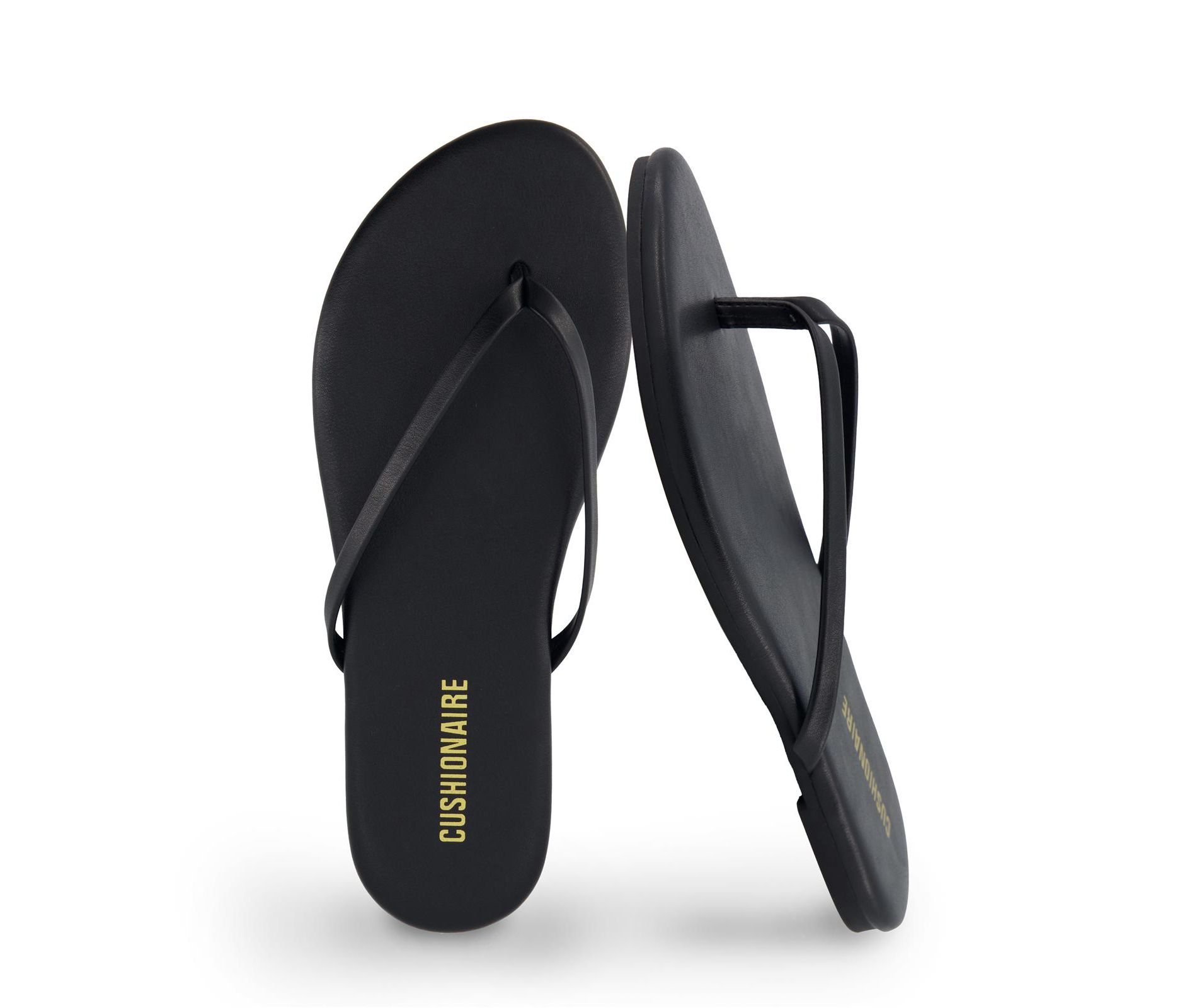 CUSHIONAIRE Cruise Flip Flops for Women Footwear | Vacation Beach Essentials | Casual Sandals with Wide Widths