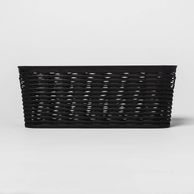 Wave Medium Storage Bin Black - Brightroom™: Polypropylene, 11 Volume, 13 Inch Cube System Compatible