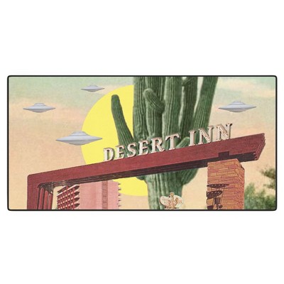 MsGonzalez Desert Inn UFO Desk Mat - Deny Designs